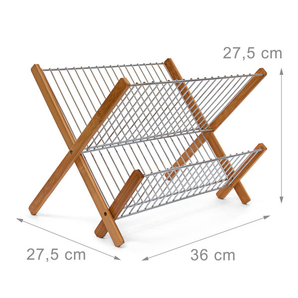 Natur Pur Jerome Bamboo/Stainless Steel Draining Rack & Reviews